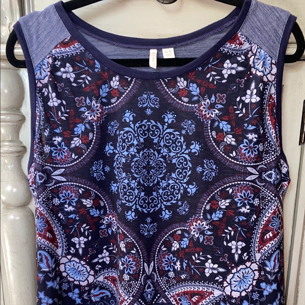 14/16 Boutique Bandanna Print Lightweight Top